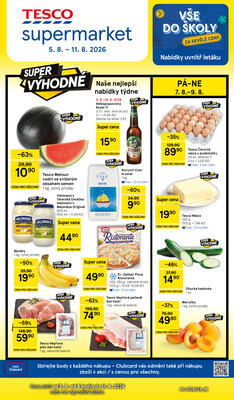 Leták Tesco supermarkety od 5.8. do 11.8.2026