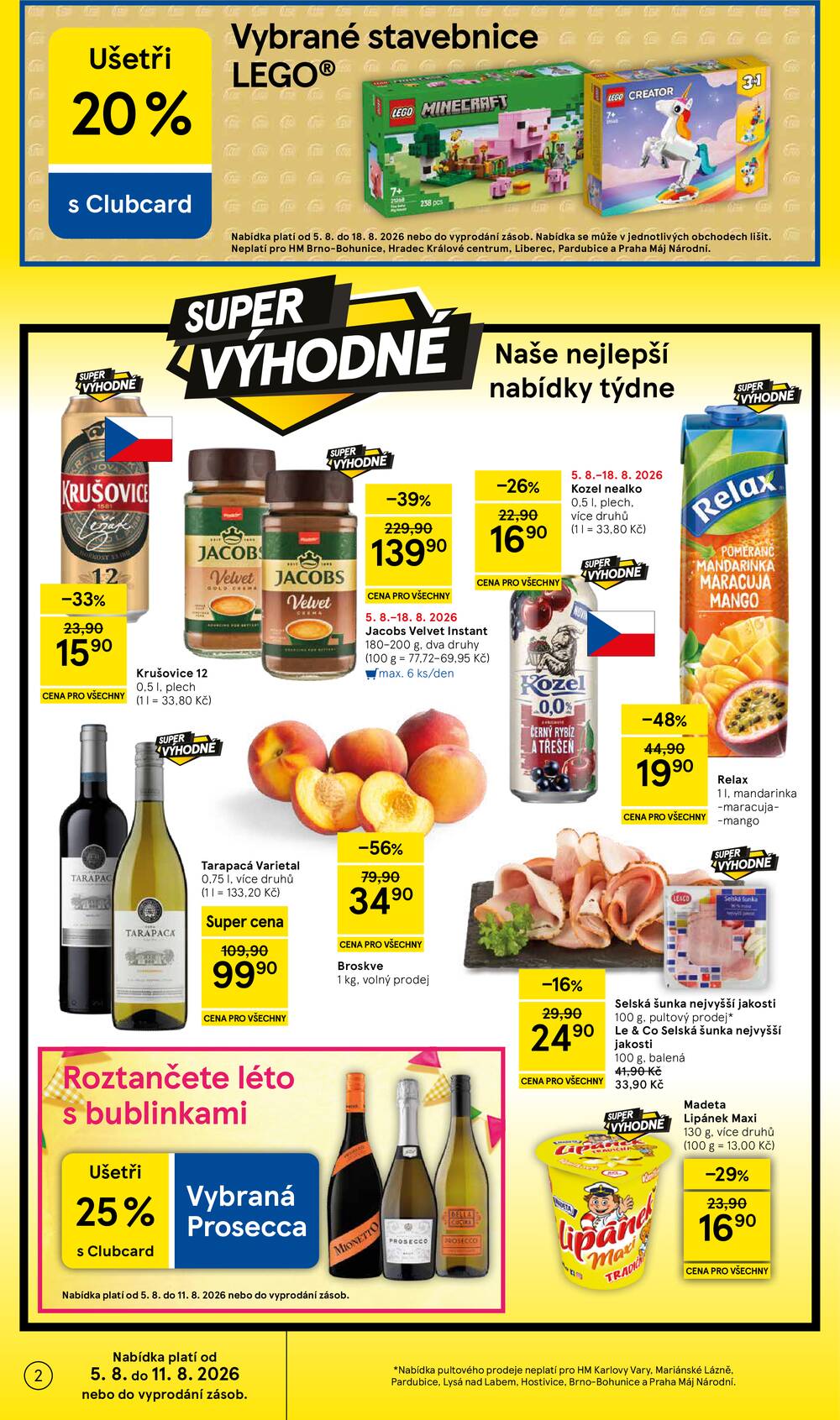 Leták Tesco - Tesco hypermarkety od 5.8. do 11.8.2026 - strana 2 Leták Tesco - Tesco hypermarkety od 5.8. do 11.8.2026 - strana 2