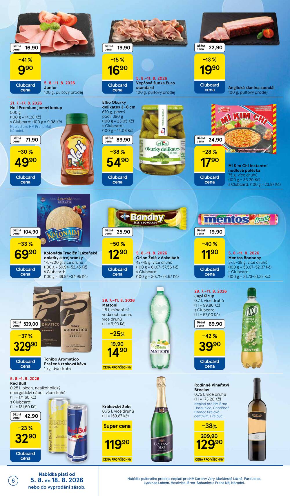 Leták Tesco - Tesco hypermarkety od 5.8. do 11.8.2026 - strana 6 Leták Tesco - Tesco hypermarkety od 5.8. do 11.8.2026 - strana 6