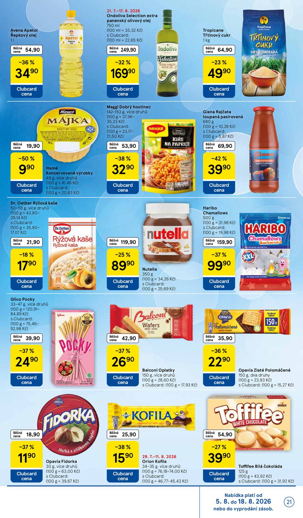 Tesco hypermarkety od 5.8. do 11.8.2026