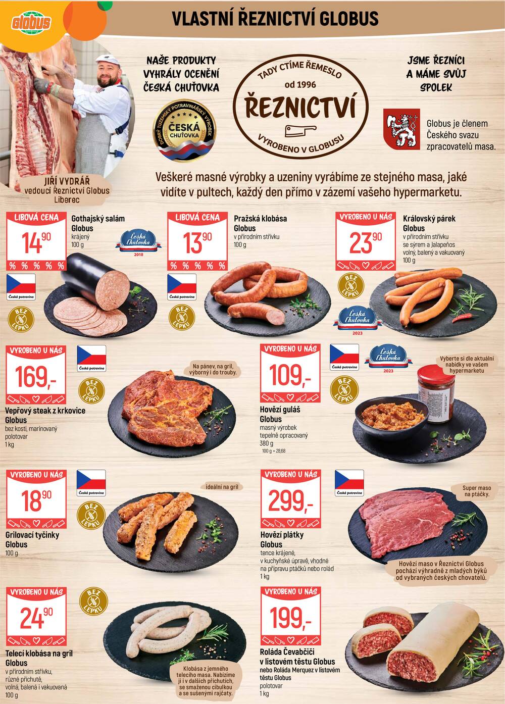 Akční leták Globus 5.8. - 11.8.2026 - Globus Liberec