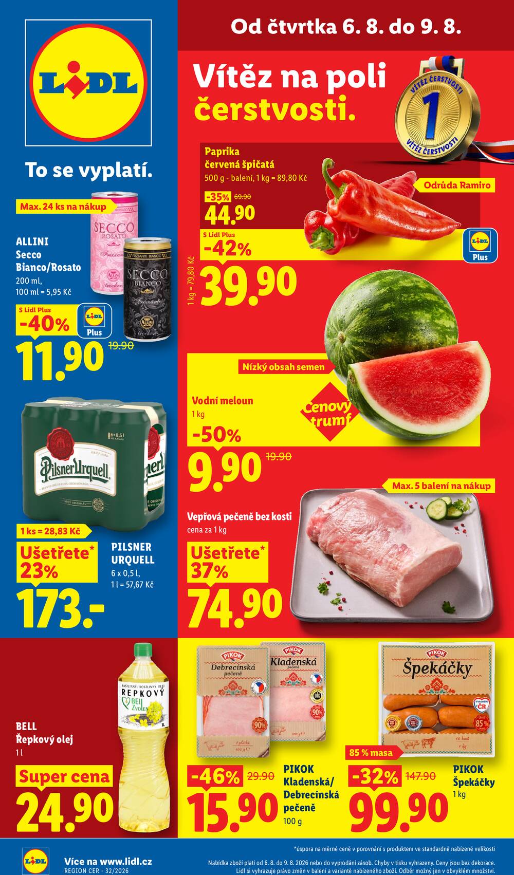 Leták Lidl - Lidl Čtvrtek od 6.8. do 9.8.2026 - strana 1 Leták Lidl - Lidl Čtvrtek od 6.8. do 9.8.2026 - strana 1