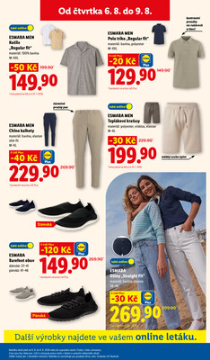 Lidl Čtvrtek od 6.8. do 9.8.2026
