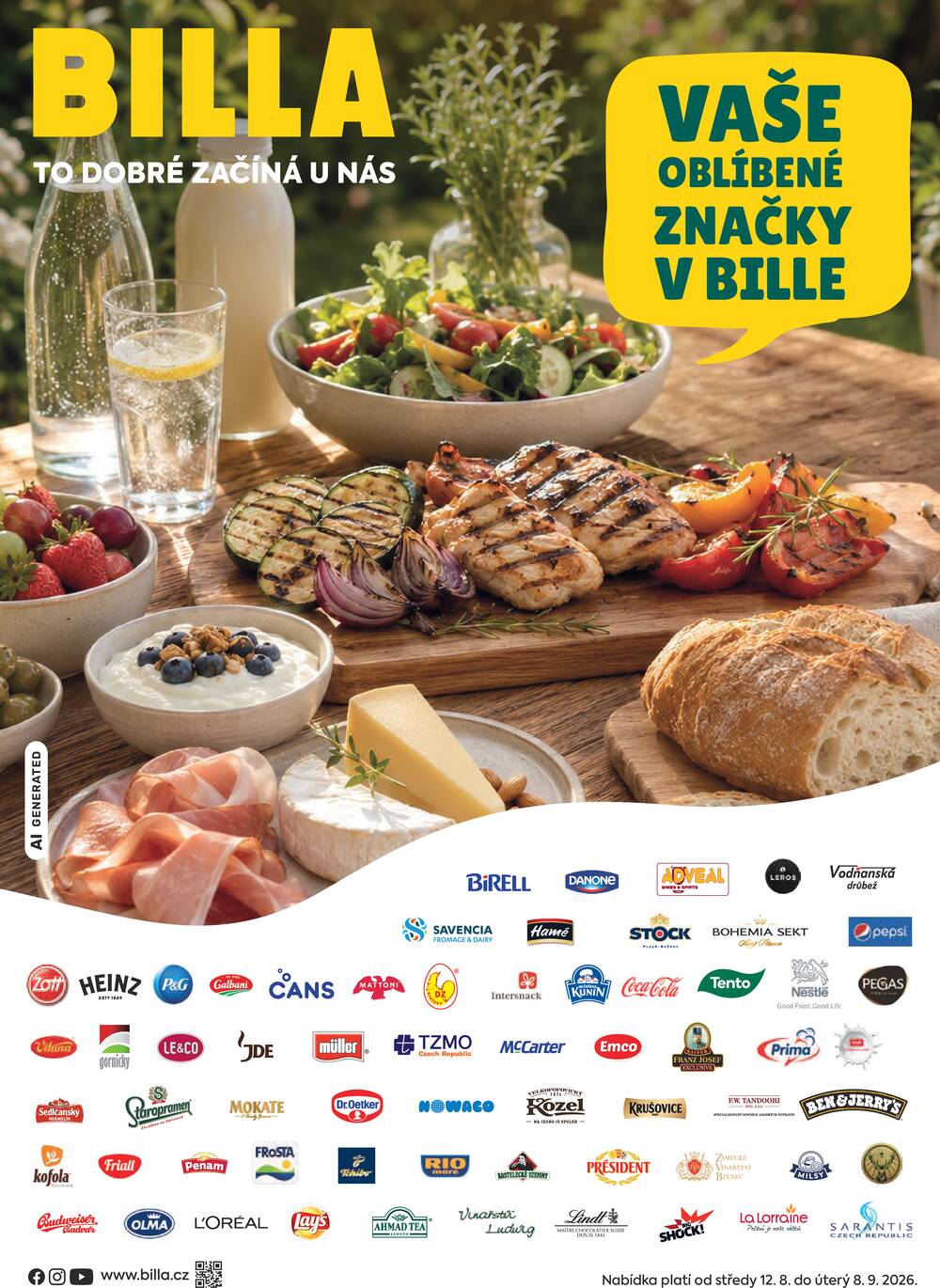 Billa katalog Partneři  od 12.8. do 8.9.2026