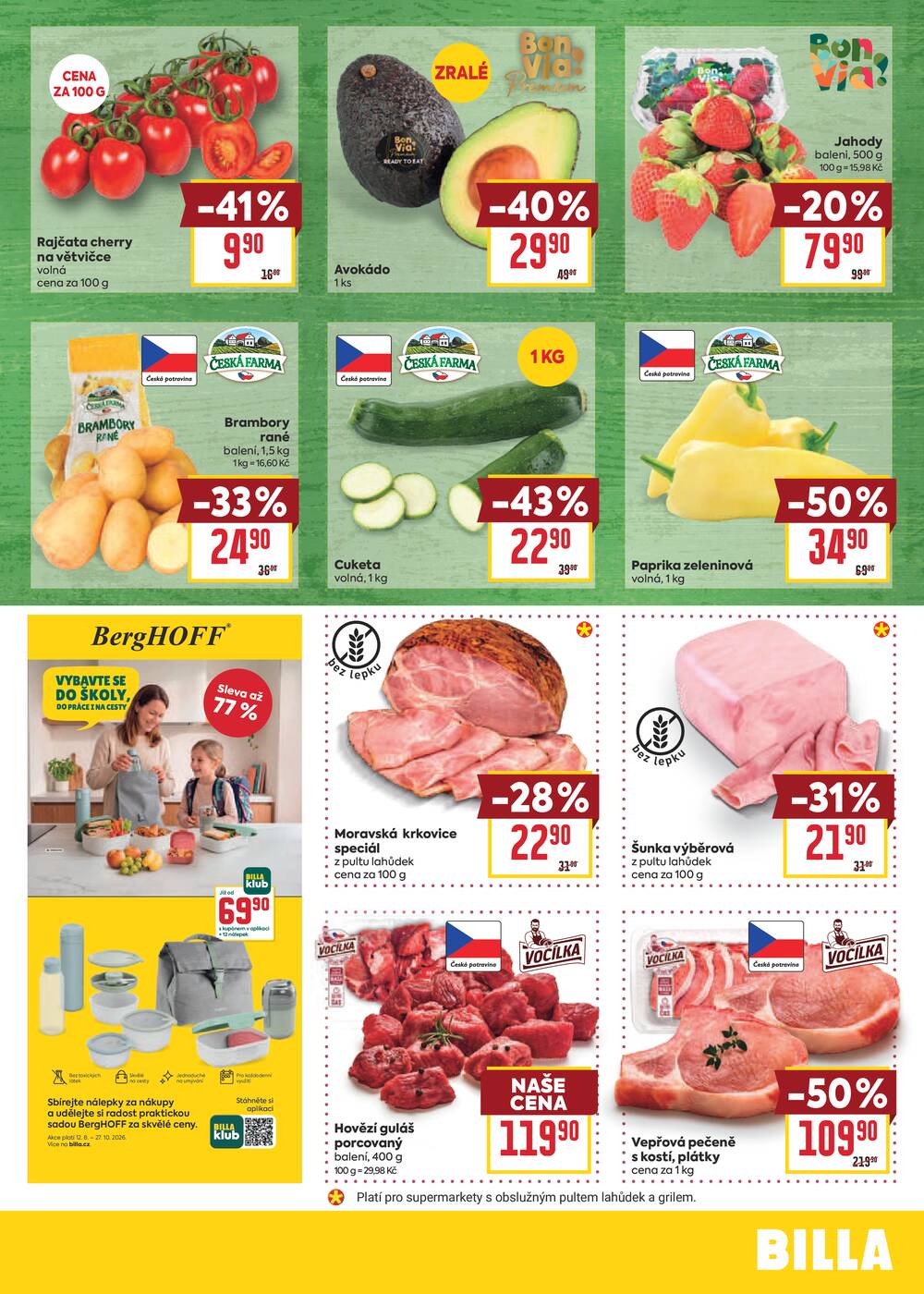 BILLA malý leták od 12.8. do 18.8.2026