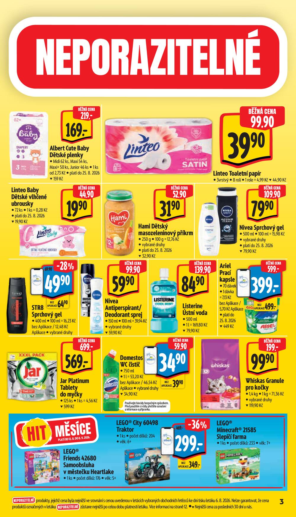 Leták Albert - Albert Supermarket od 12.8. do 18.8.2026 - strana 3 Leták Albert - Albert Supermarket od 12.8. do 18.8.2026 - strana 3