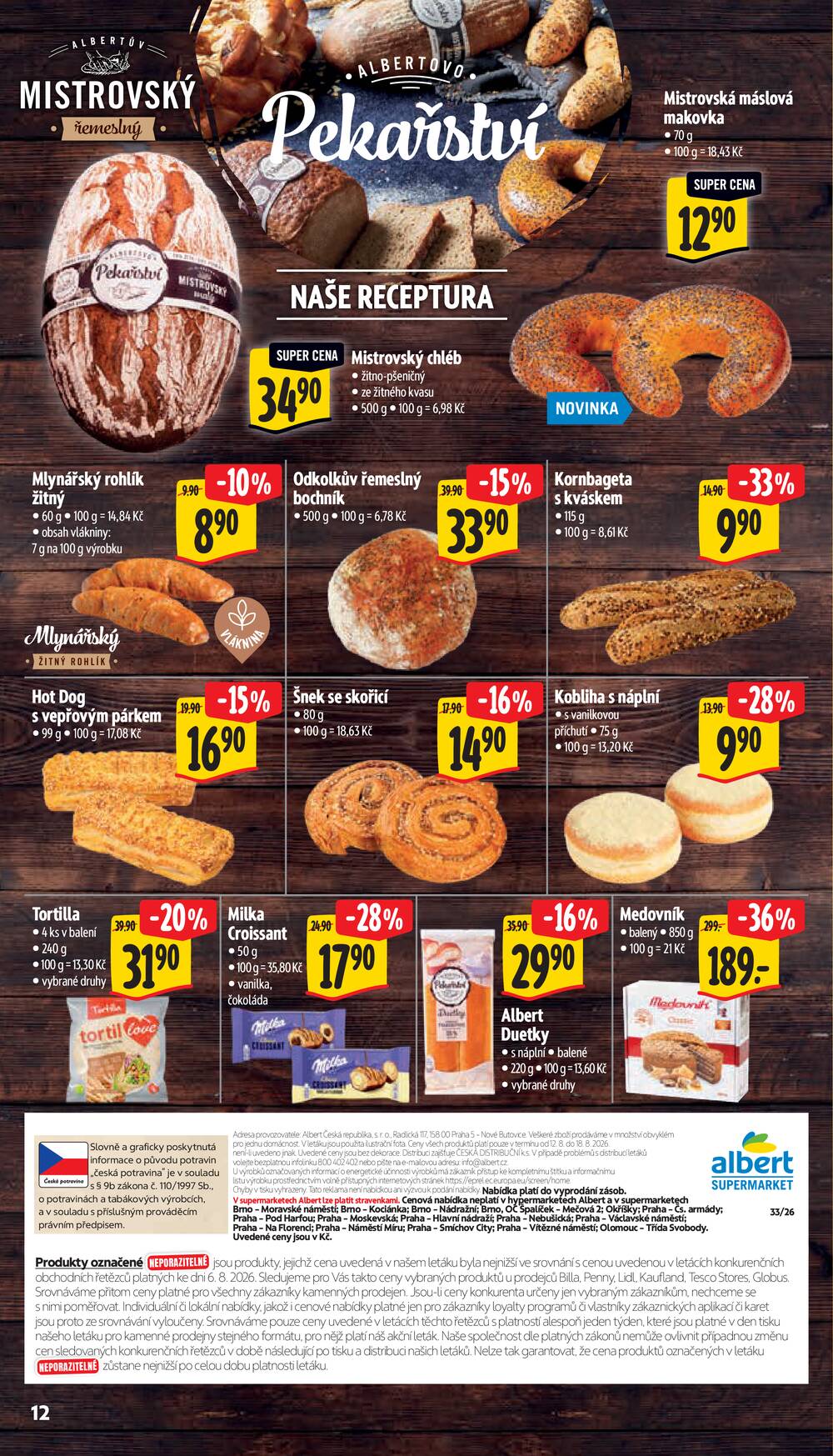 Albert Supermarket od 12.8. do 18.8.2026