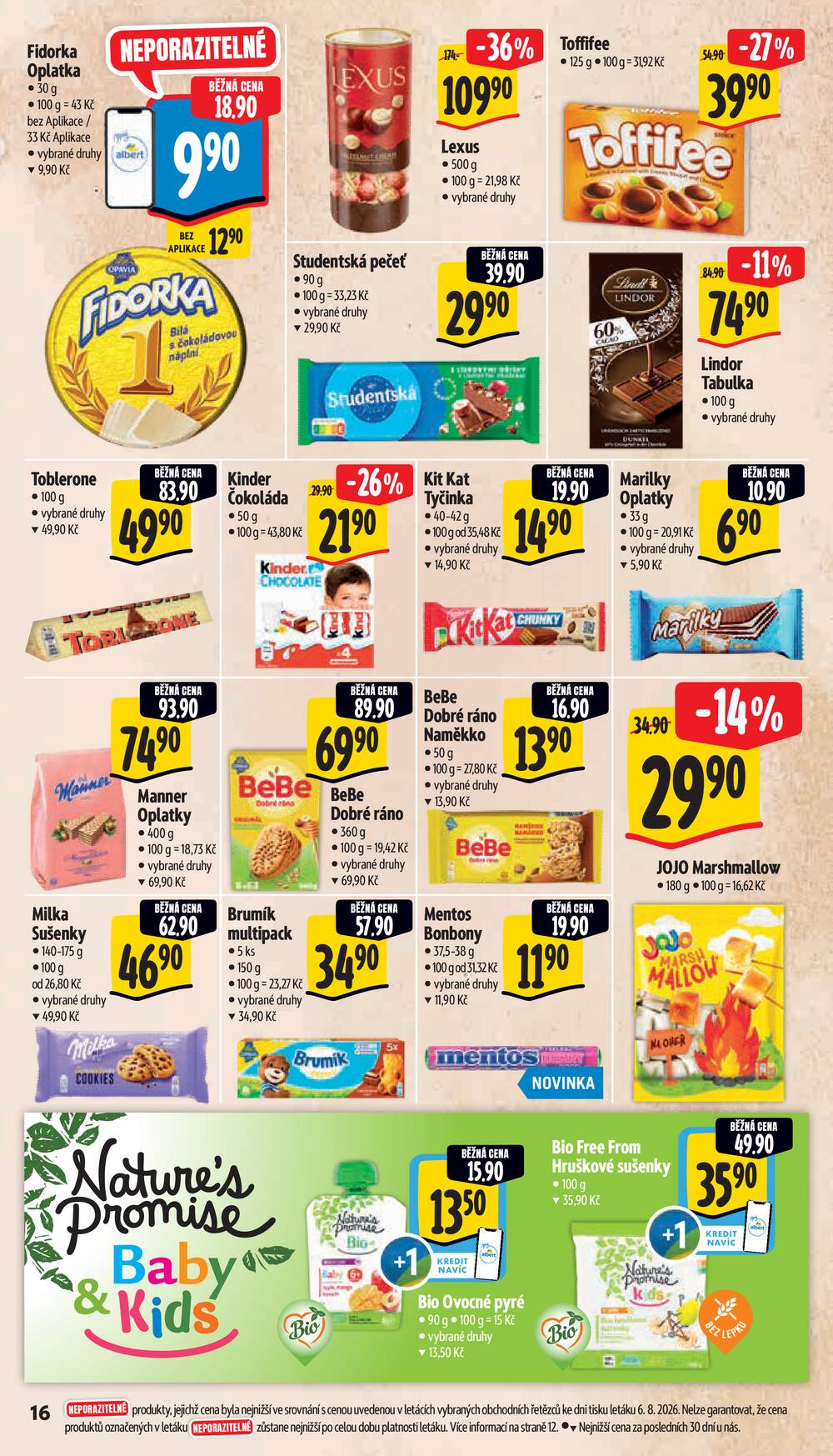 Leták Albert - Albert Supermarket Jihomoravský od 12.8. do 18.8.2026 - strana 24 Leták Albert - Albert Supermarket Jihomoravský od 12.8. do 18.8.2026 - strana 24