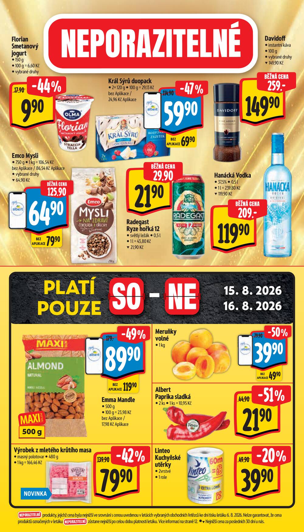 Leták Albert - Albert Supermarket Jihomoravský od 12.8. do 18.8.2026 - strana 45 Leták Albert - Albert Supermarket Jihomoravský od 12.8. do 18.8.2026 - strana 45