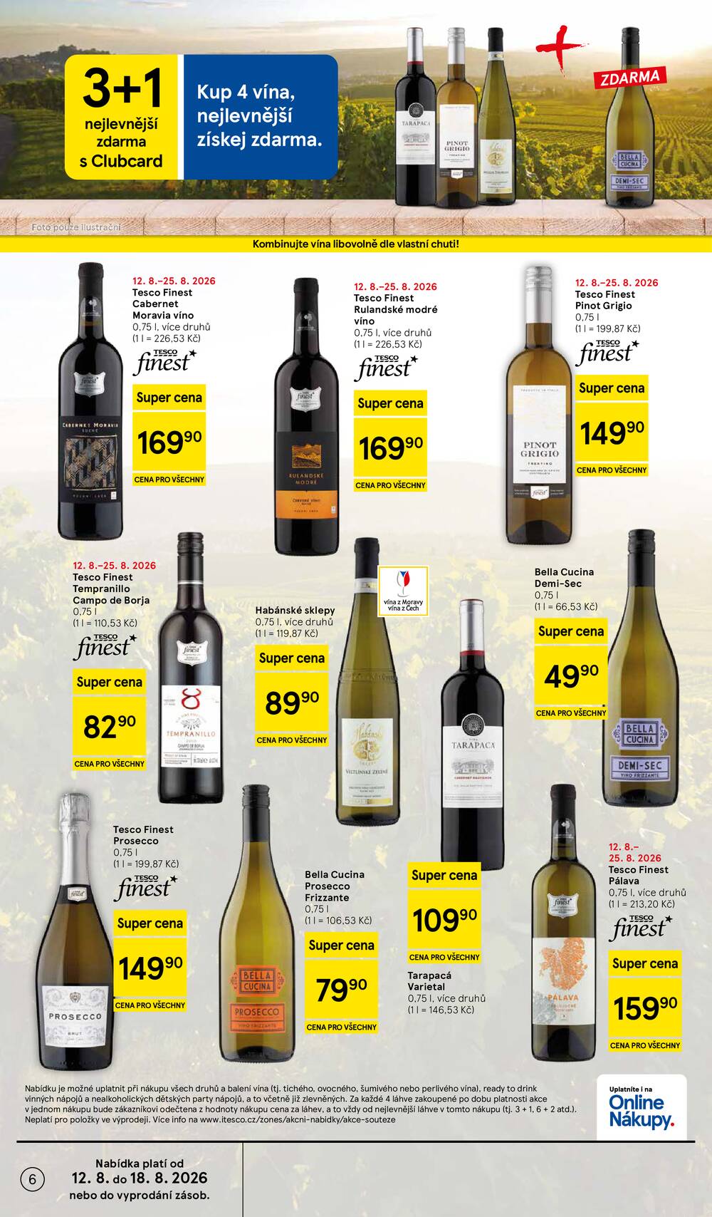 Tesco supermarkety od 12.8. do 18.8.2026