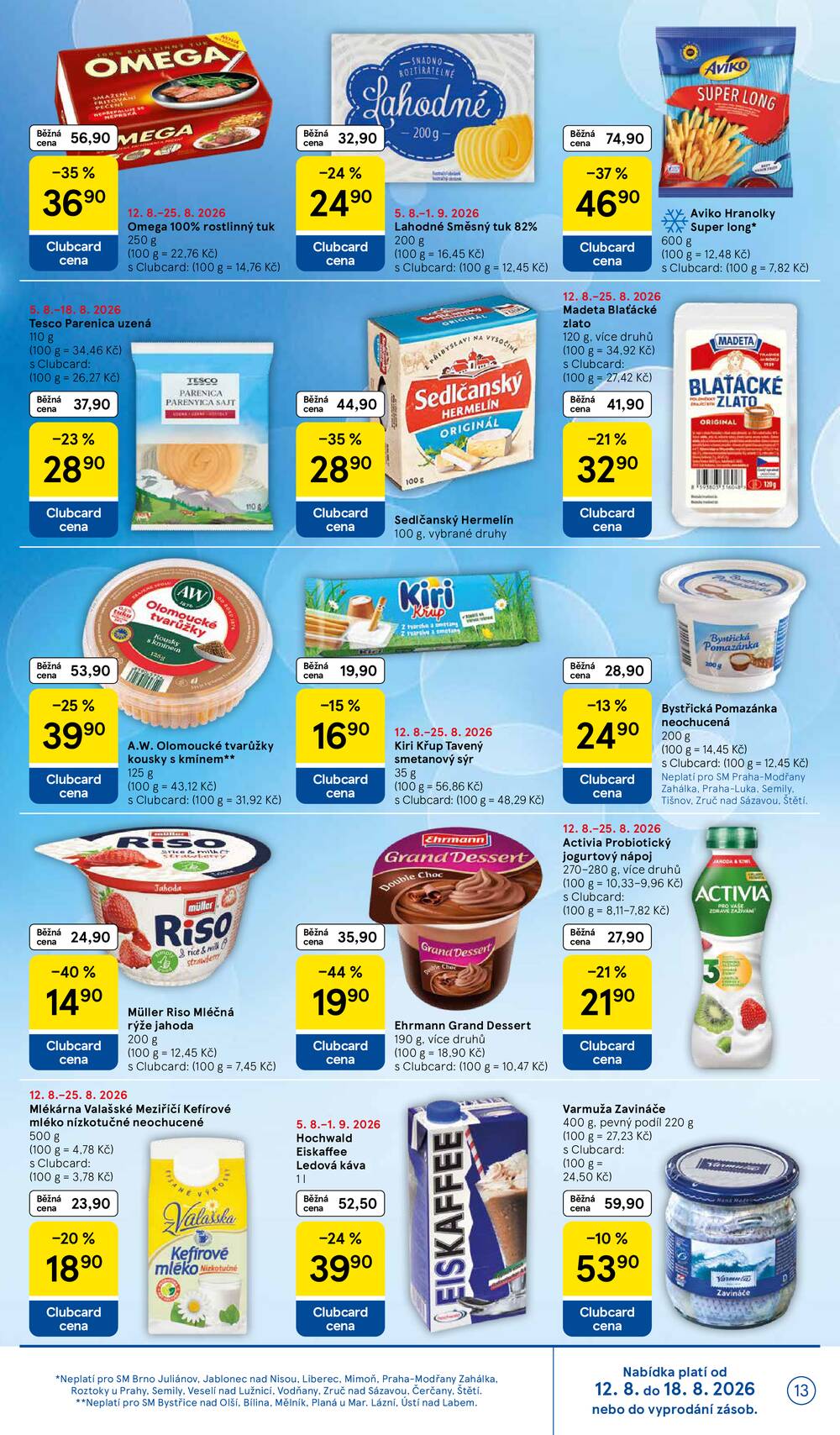 Leták Tesco - Tesco supermarkety od 12.8. do 18.8.2026 - strana 13 Leták Tesco - Tesco supermarkety od 12.8. do 18.8.2026 - strana 13