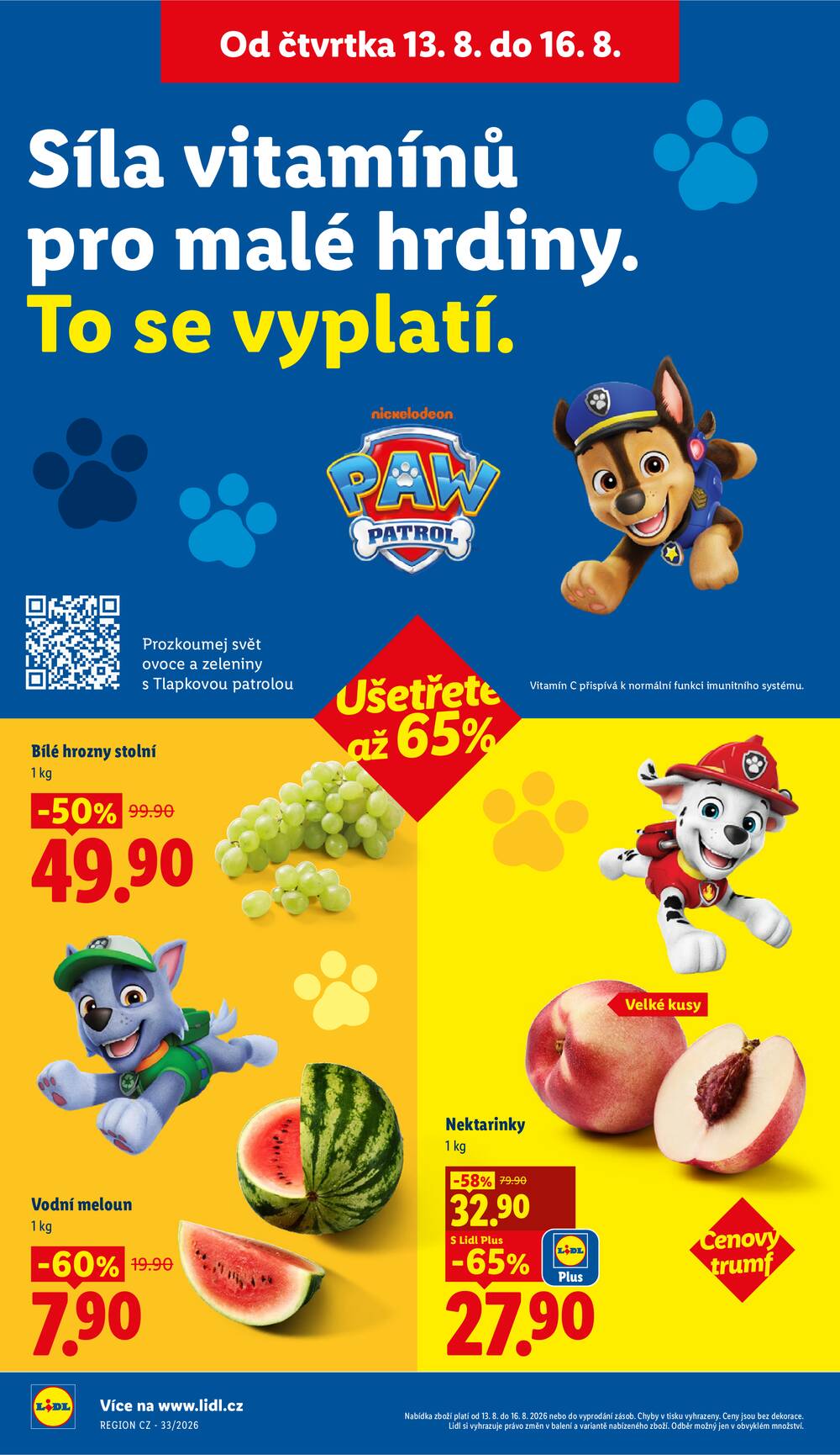 Lidl Čtvrtek od 13.8. do 16.8.2026