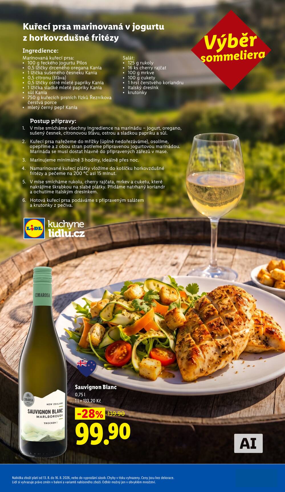 Lidl Čtvrtek od 13.8. do 16.8.2026