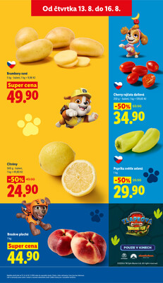 Lidl Čtvrtek od 13.8. do 16.8.2026