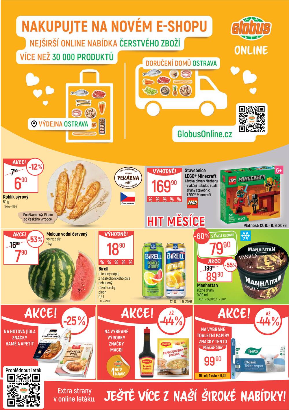 Akční leták Globus 12.8. - 18.8.2026 - Globus Ostrava