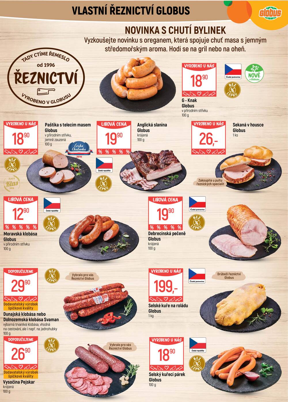 Akční leták Globus 12.8. - 18.8.2026 - Globus Praha - Štěrboholy