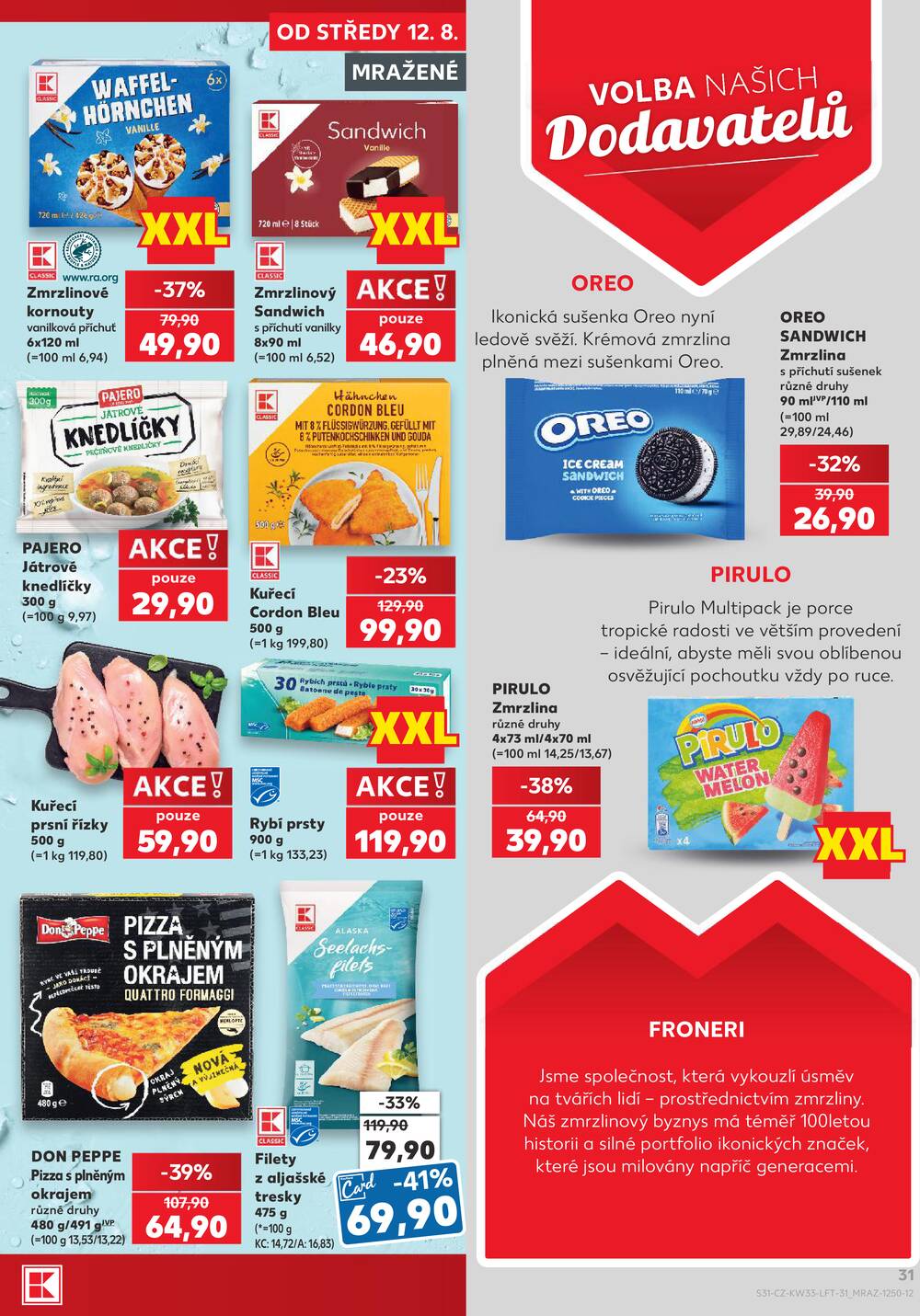 Leták Kaufland - Kaufland 12.8. - 18.8. - Kaufland - Praha 8 (Libeň) - strana 31