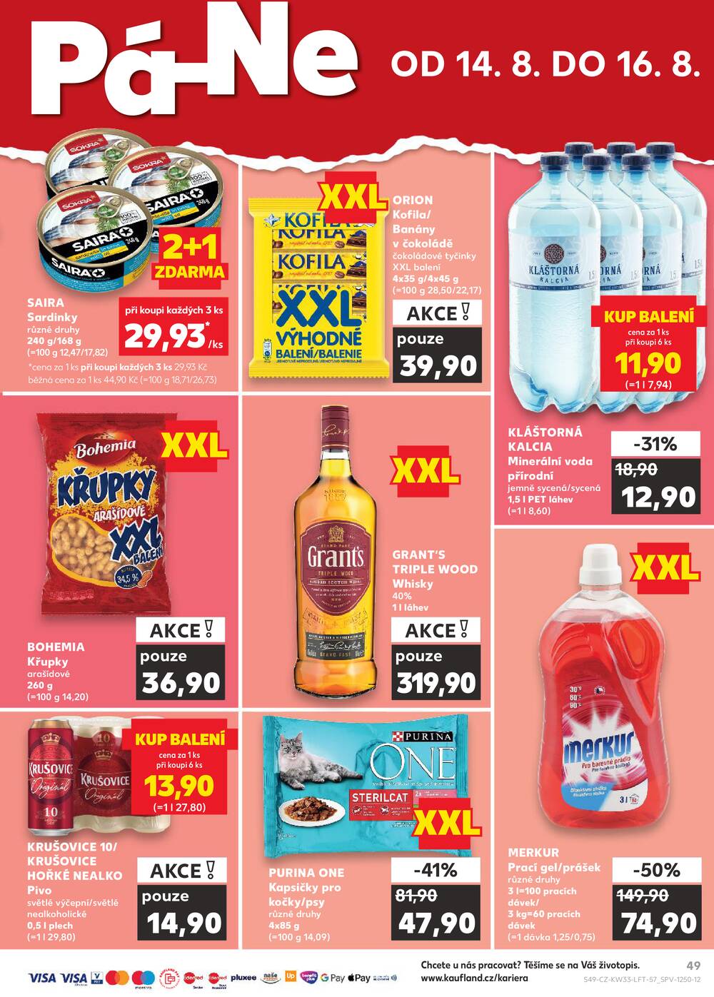 Kaufland 12.8. - 18.8. - Kaufland - Veselí nad Lužnicí - Budějovická