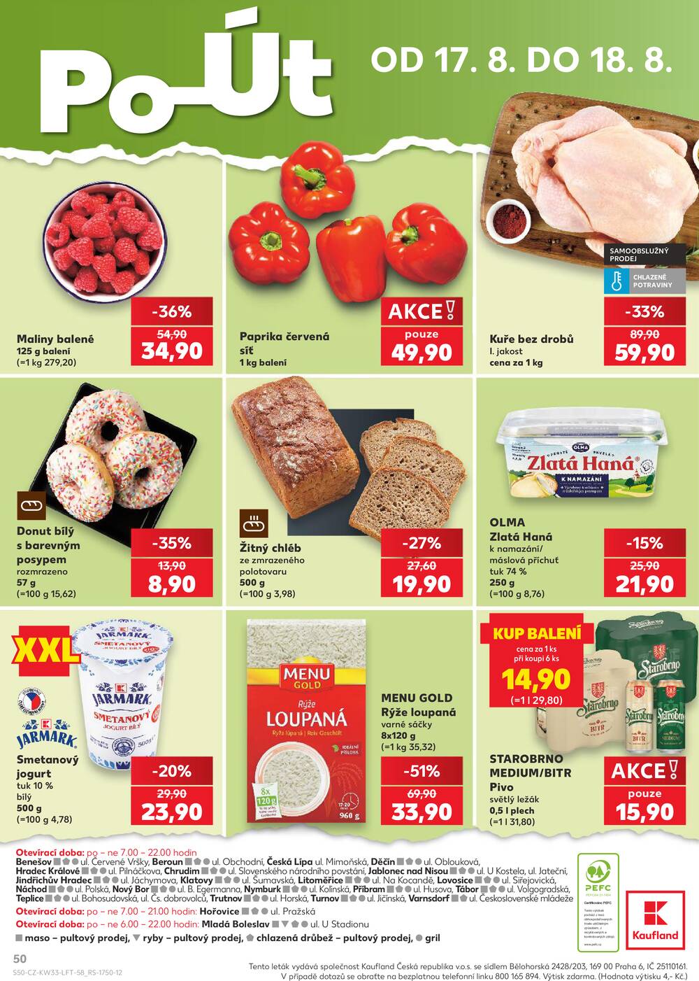 Leták Kaufland - Kaufland 12.8. - 18.8. - Kaufland - Mladá Boleslav - strana 50 Leták Kaufland - Kaufland 12.8. - 18.8. - Kaufland - Mladá Boleslav - strana 50