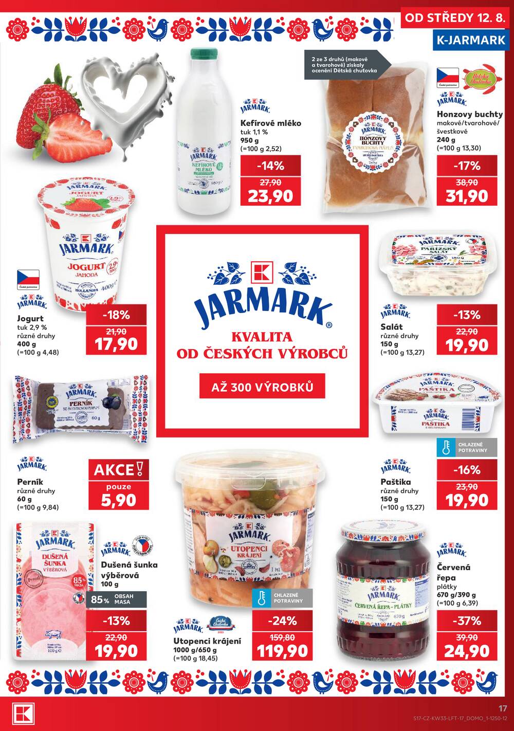 Leták Kaufland - Kaufland 12.8. - 18.8. - Kaufland - Pelhřimov - strana 17
