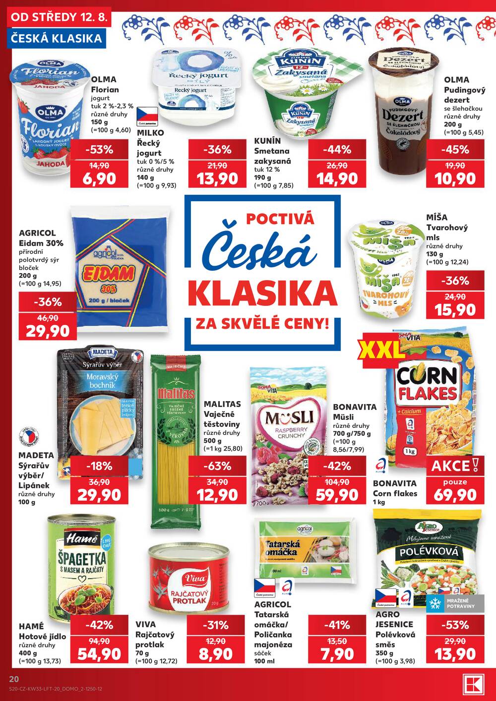 Leták Kaufland - Kaufland 12.8. - 18.8. - Kaufland - Chomutov - centrum - strana 20