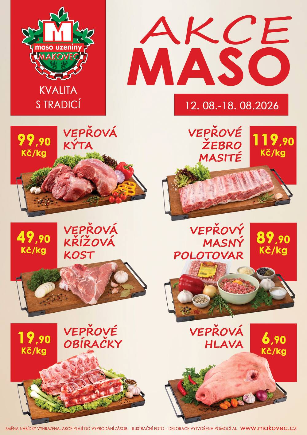 Leták MAKOVEC a.s. – maso uzeniny - Makovec 3.skupina od 12.8. do 18.8.2026 - strana 1 Leták MAKOVEC a.s. – maso uzeniny - Makovec 3.skupina od 12.8. do 18.8.2026 - strana 1
