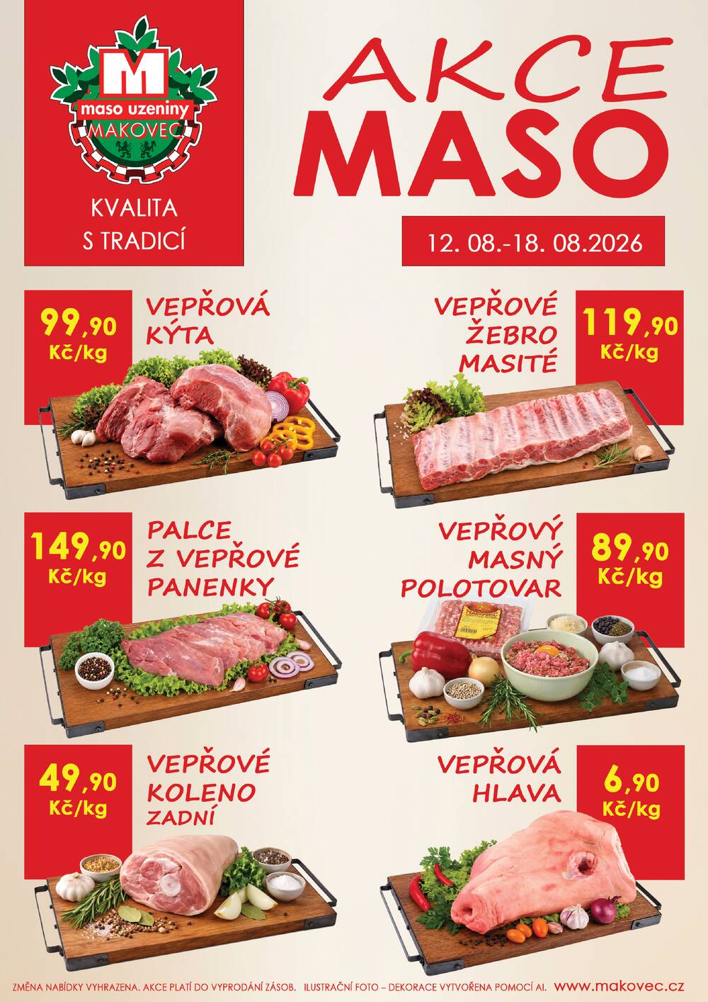 Leták MAKOVEC a.s. – maso uzeniny - Makovec 5.skupina od 12.8. do 18.8.2026 - strana 1 Leták MAKOVEC a.s. – maso uzeniny - Makovec 5.skupina od 12.8. do 18.8.2026 - strana 1