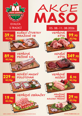 leták MAKOVEC a.s. – maso uzeniny