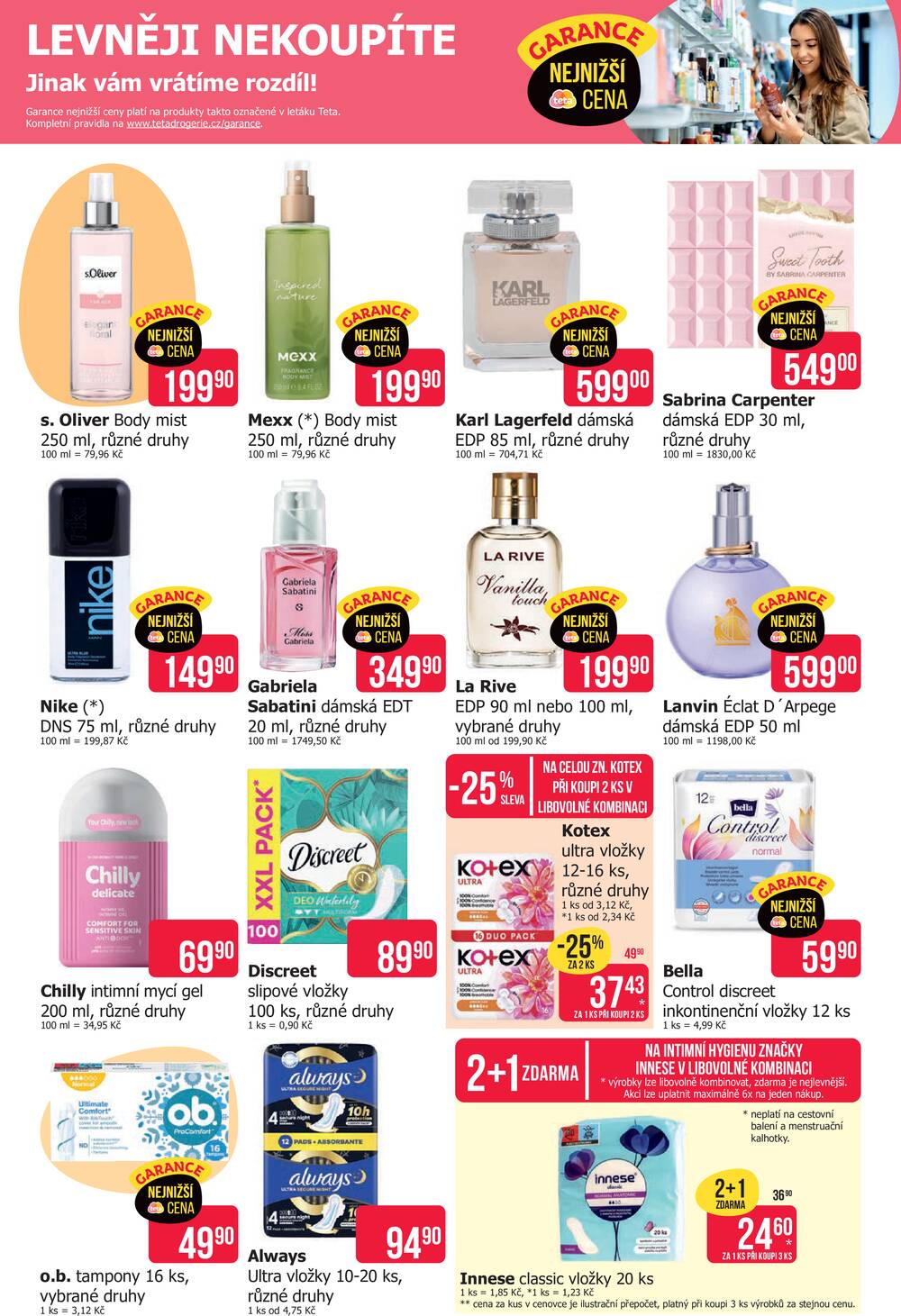 Teta drogerie  od 13.8. do 25.8.2026