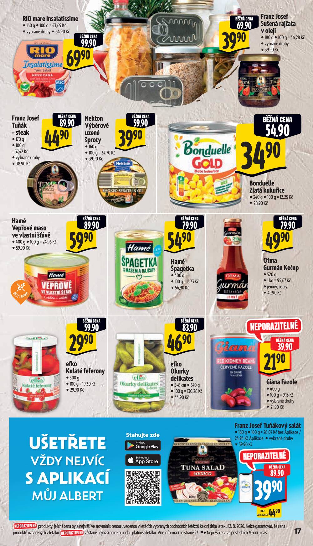 Albert Hypermarket Jihomoravský od 19.8. do 25.8.2026