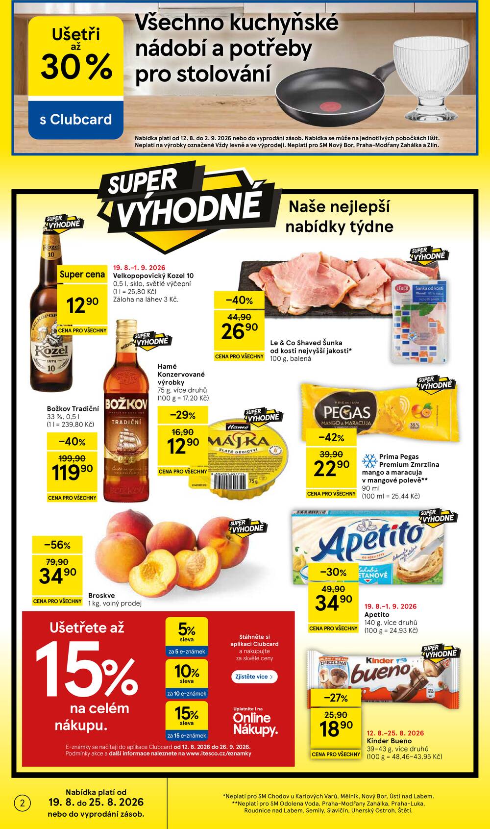 Tesco supermarkety od 19.8. do 25.8.2026