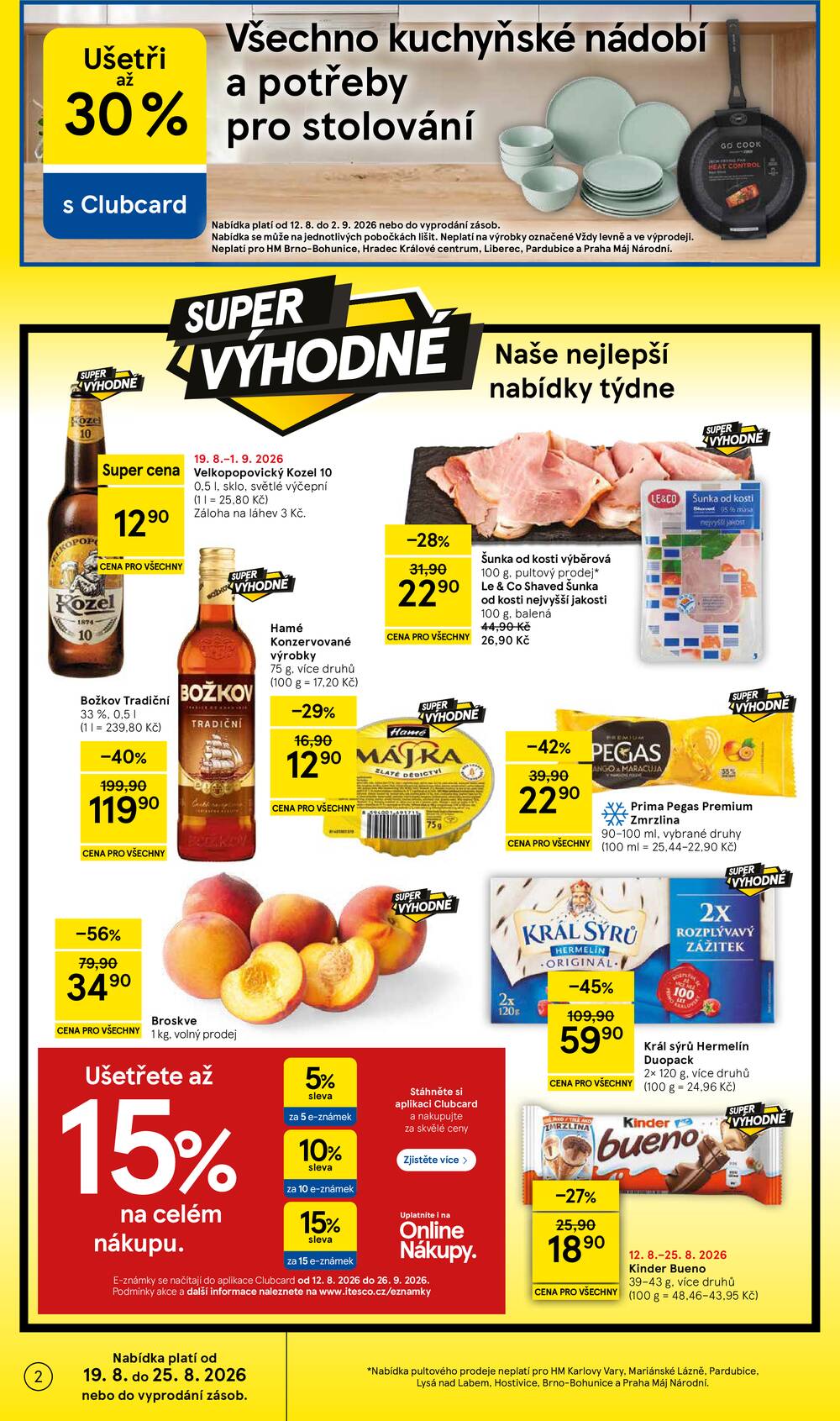 Tesco hypermarkety od 19.8. do 25.8.2026