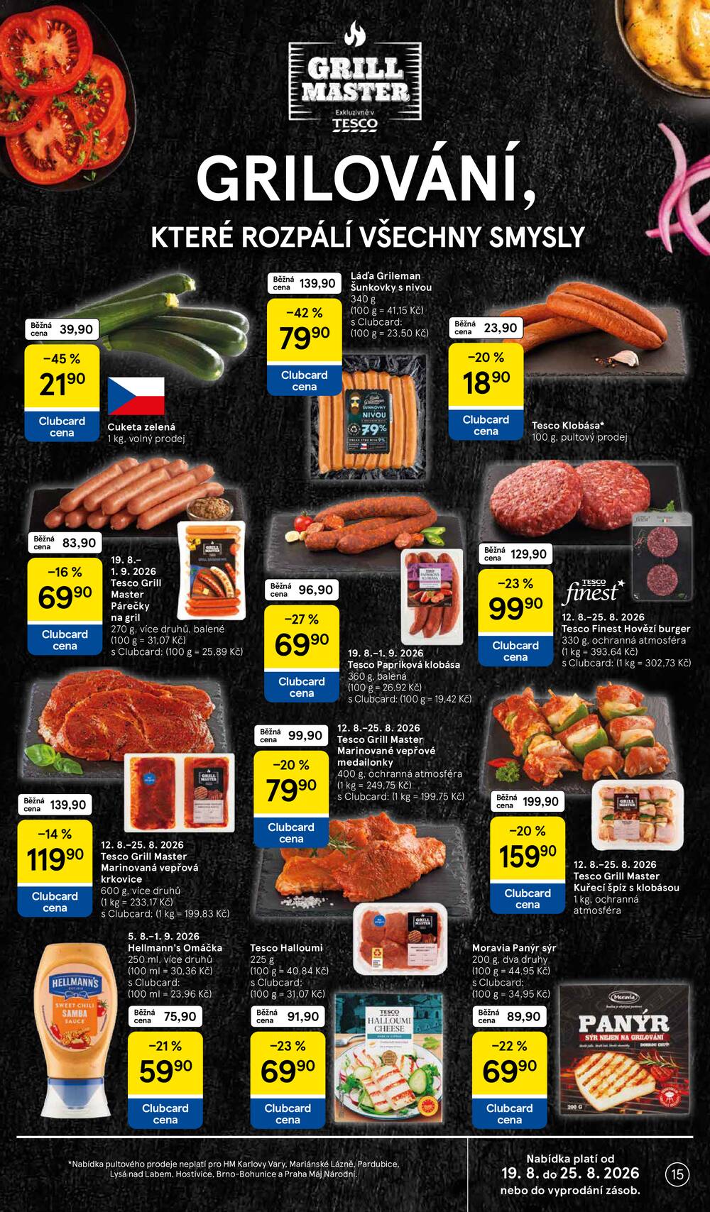 Tesco hypermarkety od 19.8. do 25.8.2026