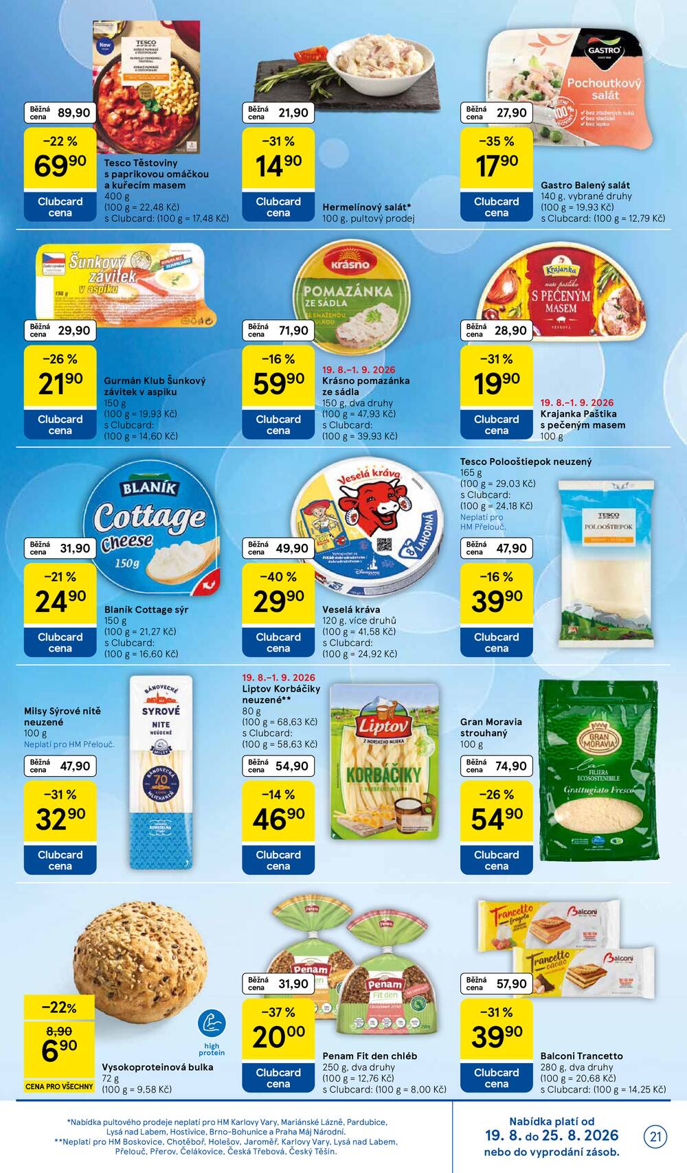 Tesco hypermarkety od 19.8. do 25.8.2026