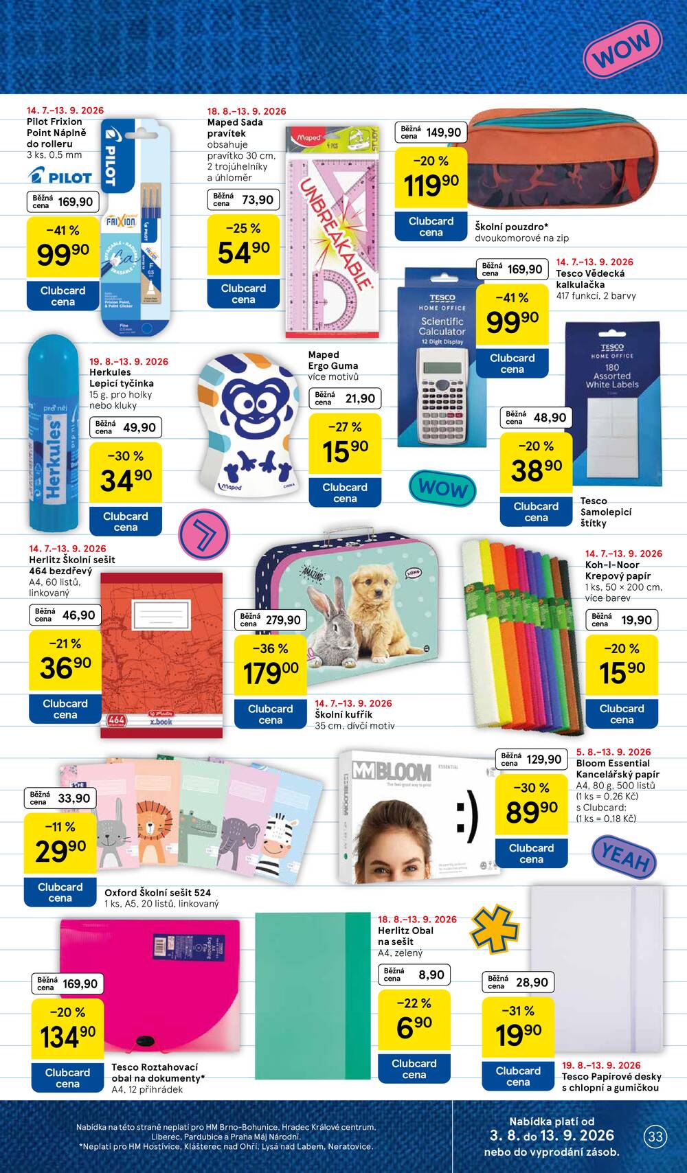 Tesco hypermarkety od 19.8. do 25.8.2026
