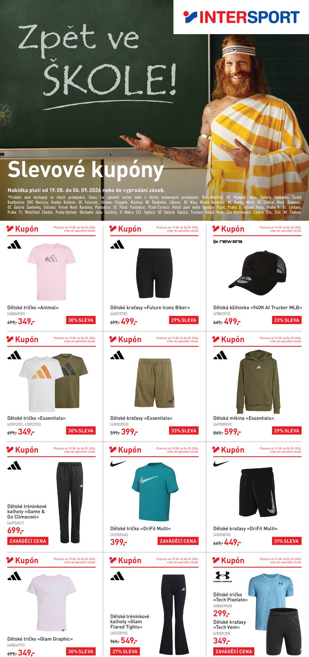Leták Intersport - Intersport od 19.8. do 6.9.2026 - strana 1 Leták Intersport - Intersport od 19.8. do 6.9.2026 - strana 1