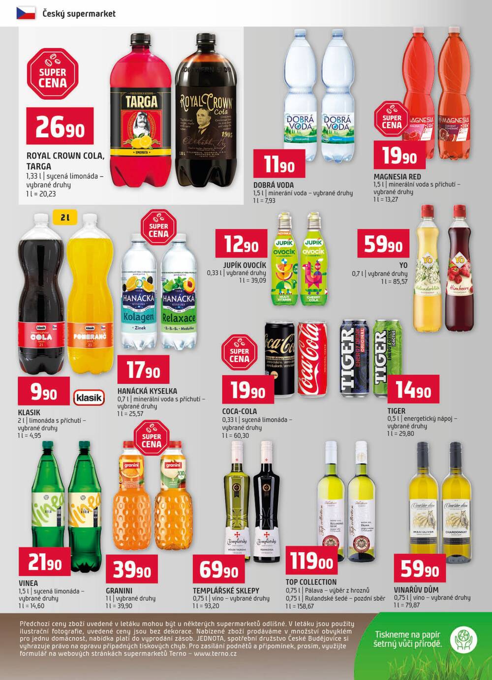 Leták Terno - Terno Hradec Králové, Olomouc, Zlín, Borovany, Český Krumlov, Třeboň,Trhové Sviny, Bechyně a Týn nad Vltavou od 19.8. do 25.8.2026 - strana 12