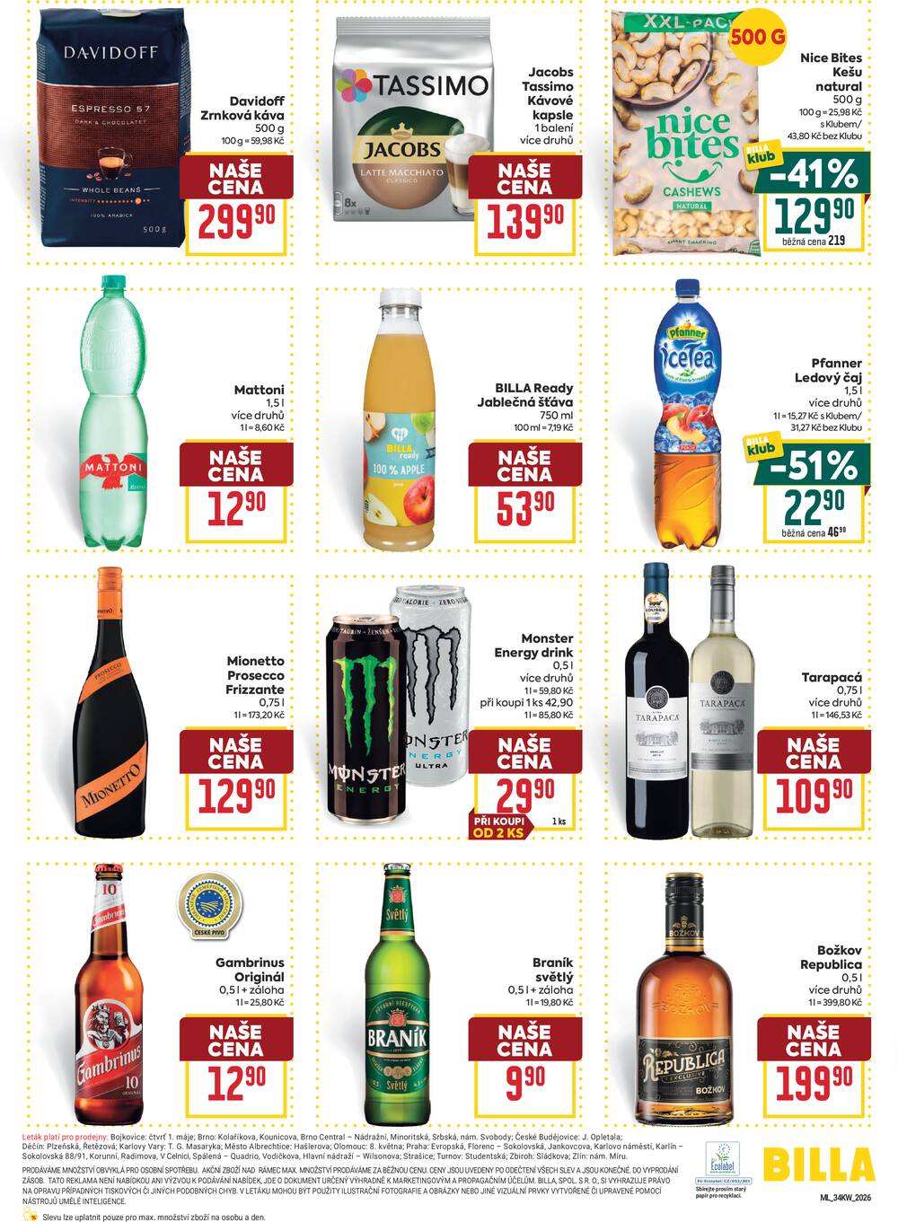 Leták BILLA - BILLA malý leták od 19.8. do 25.8.2026 - strana 6 Leták BILLA - BILLA malý leták od 19.8. do 25.8.2026 - strana 6
