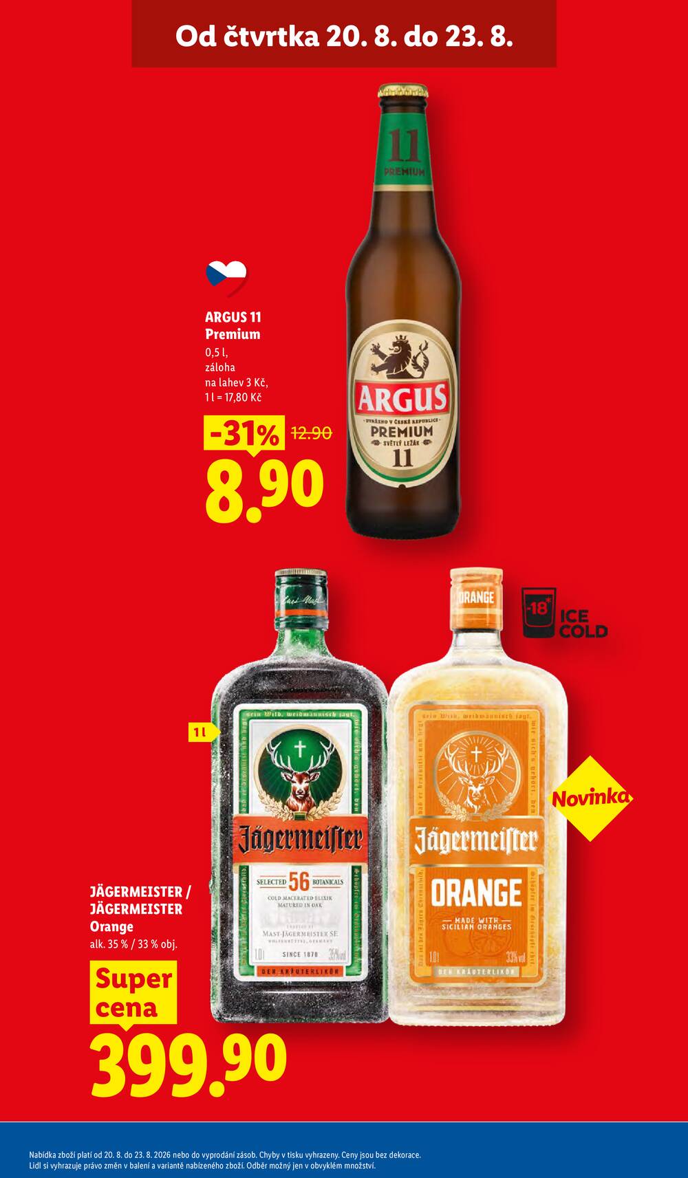 Lidl Čtvrtek od 20.8. do 23.8.2026