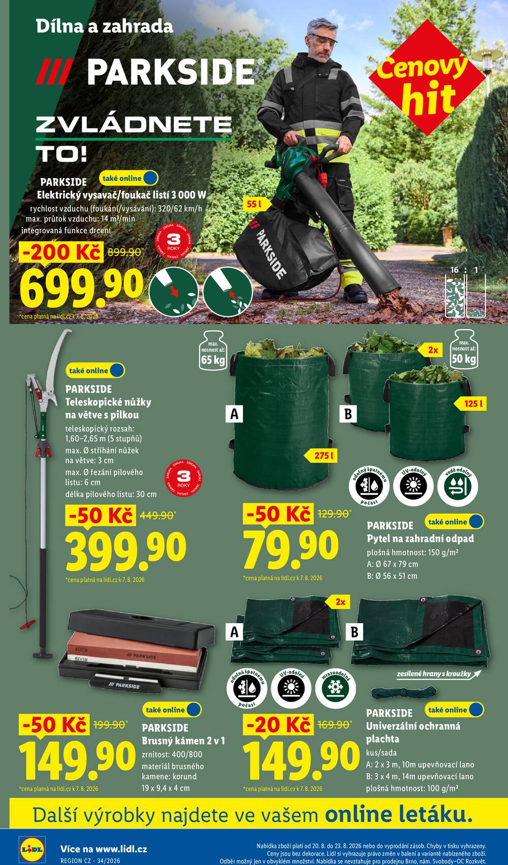 Lidl Čtvrtek od 20.8. do 23.8.2026