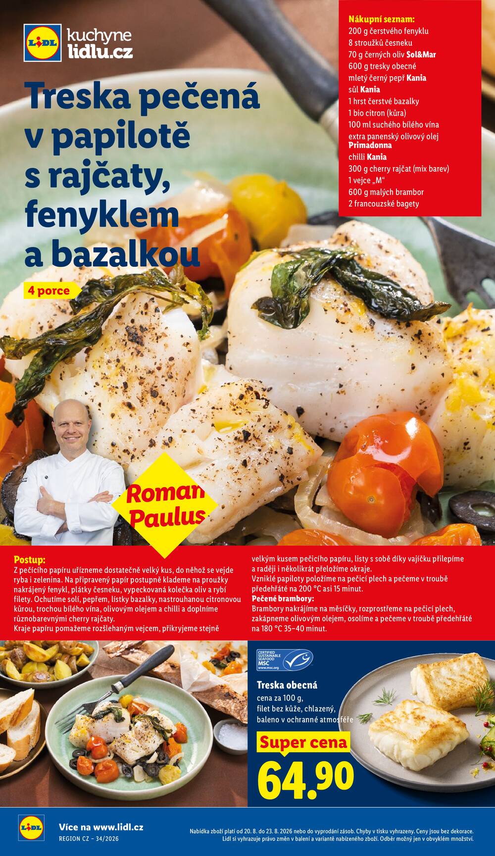 Lidl Čtvrtek od 20.8. do 23.8.2026
