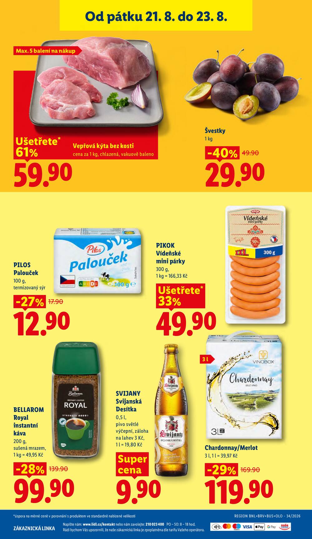 Lidl Čtvrtek od 20.8. do 23.8.2026
