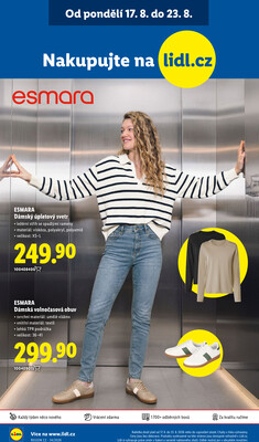 Lidl Čtvrtek od 20.8. do 23.8.2026