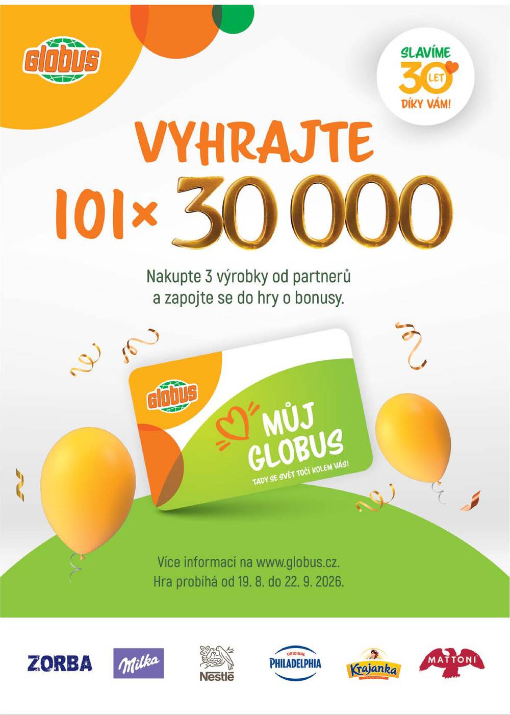 Leták Globus - Akční leták Globus 19.8. - 25.8.2026 - Globus České Budějovice - strana 1 Leták Globus - Akční leták Globus 19.8. - 25.8.2026 - Globus České Budějovice - strana 1