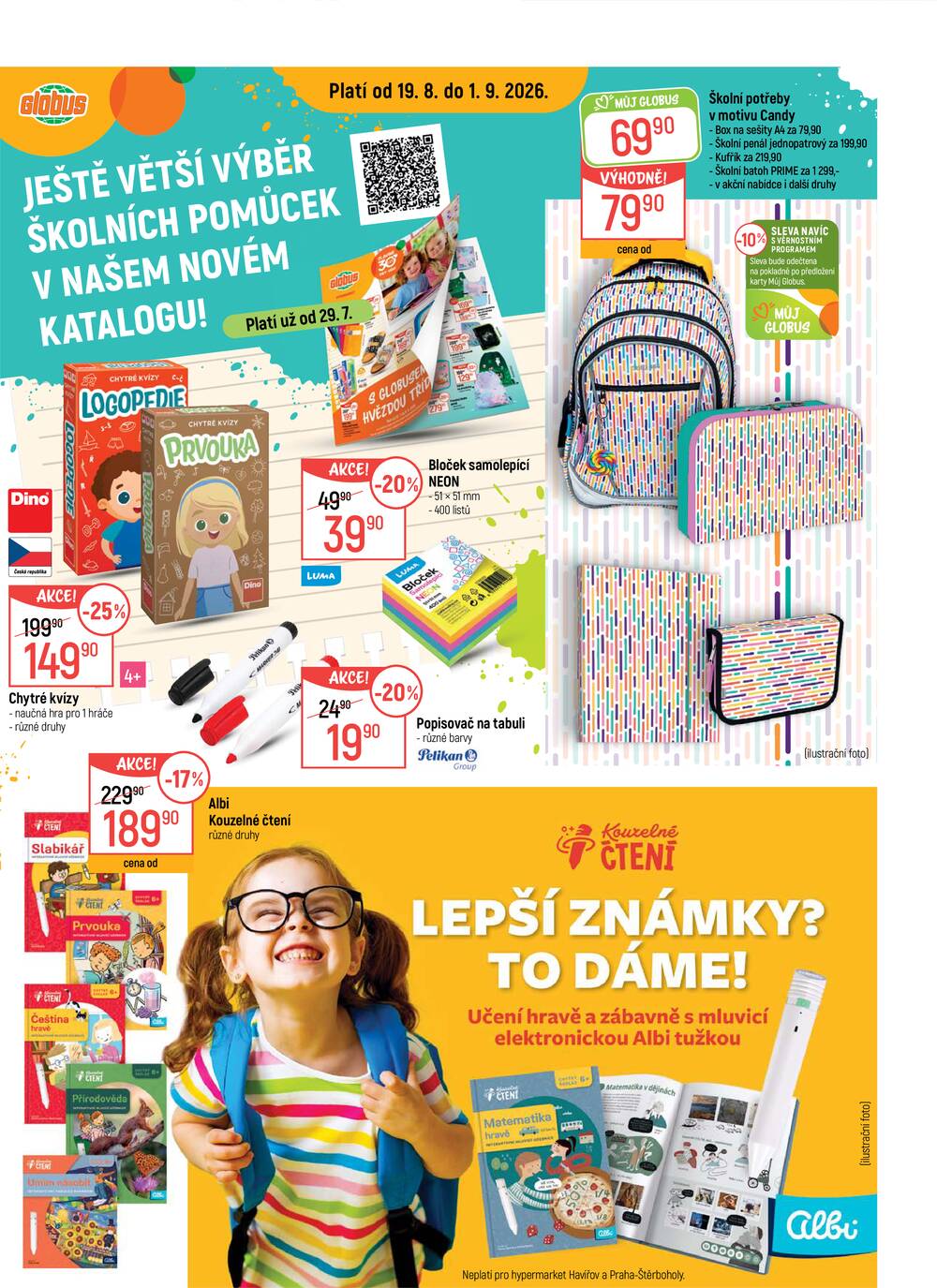 Akční leták Globus 19.8. - 25.8.2026 - Globus Jenišov u Karlových Varů