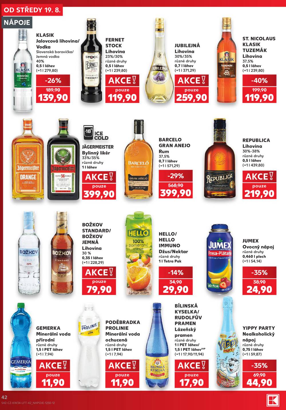 Leták Kaufland - Kaufland 19.8. - 25.8. - Kaufland - Praha 3 (Jarov) - strana 42 Leták Kaufland - Kaufland 19.8. - 25.8. - Kaufland - Praha 3 (Jarov) - strana 42