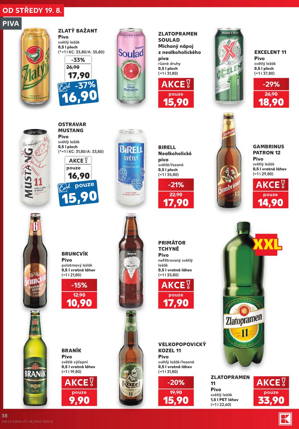 Kaufland 19.8. - 25.8. - Kaufland - Prostějov (Olomoucká)
