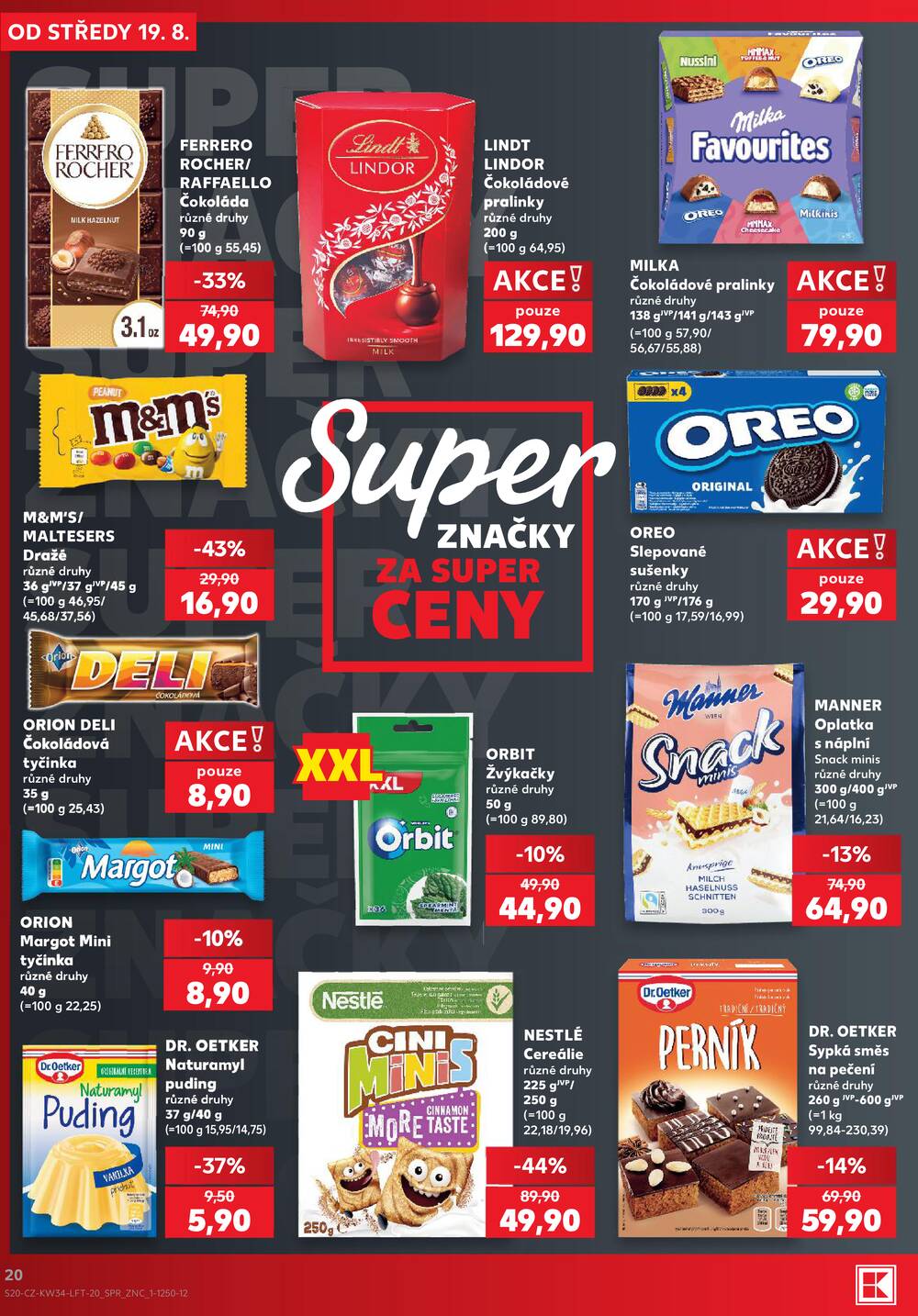 Leták Kaufland - Kaufland 19.8. - 25.8. - Kaufland - Pelhřimov - strana 20 Leták Kaufland - Kaufland 19.8. - 25.8. - Kaufland - Pelhřimov - strana 20