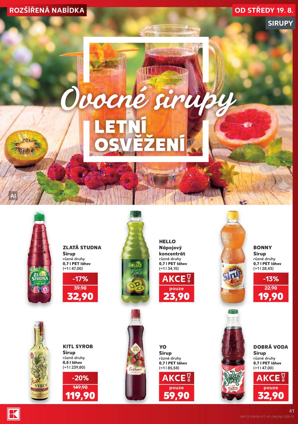 Kaufland 19.8. - 25.8. - Kaufland - Brno - Bohunice