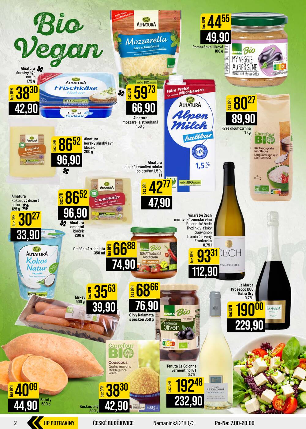 Leták JIP - JIP Cash & Carry Brno, Praha, Ostrava, Jilemnice, Pardubice, Ostrava, Karlovy Vary, Olomouc a Zlín od 19.8. do 25.8.2026 - strana 2